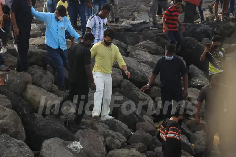 Tiger Shroff snapped at after a shoot in town!