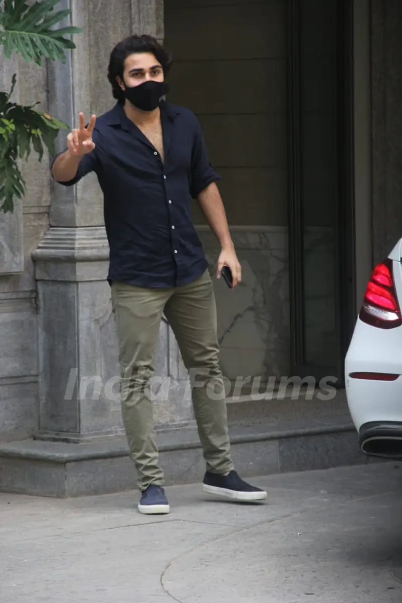 Aadar Jain snapped at Bandra