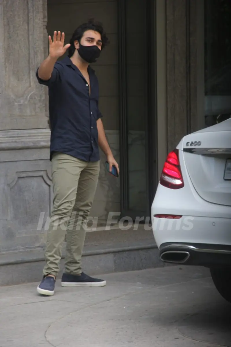 Aadar Jain snapped at Bandra