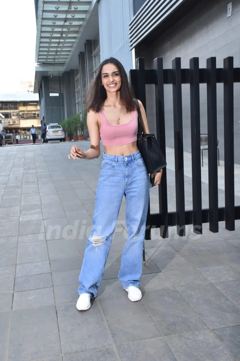 Manushi Chhillar snapped in Andheri