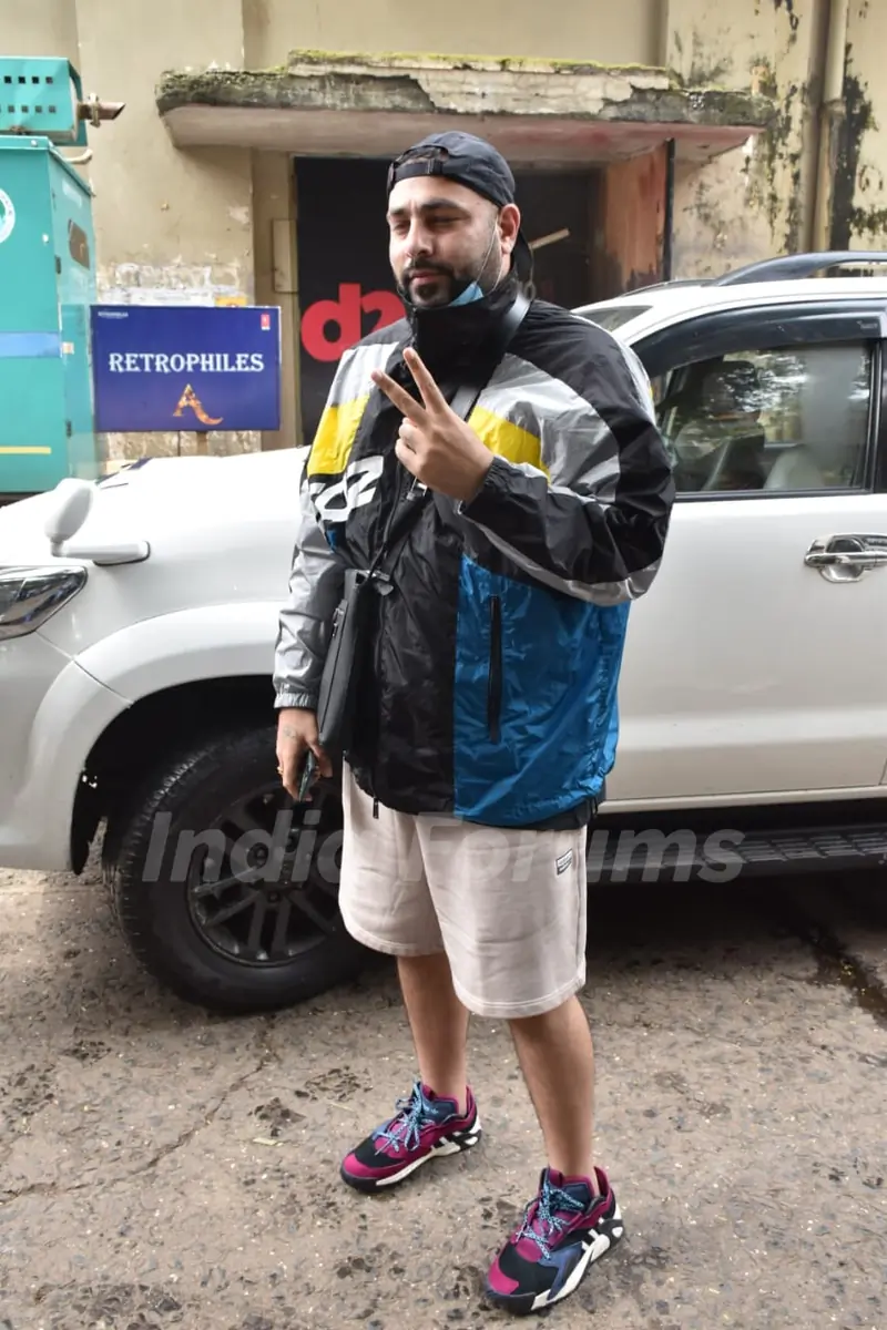 Badshah on the sets of Dance Deewane