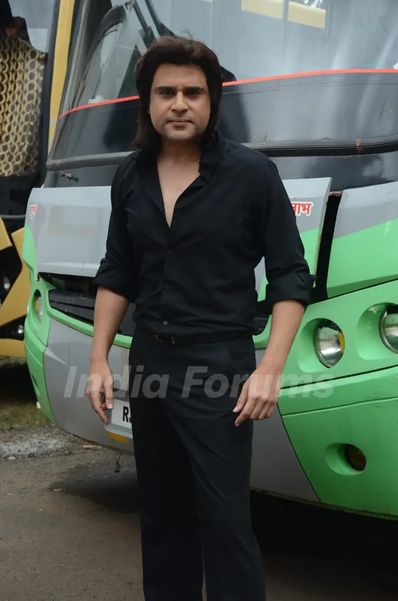 Krushna Abhishek snapped on the sets of The Kapil Sharma Show