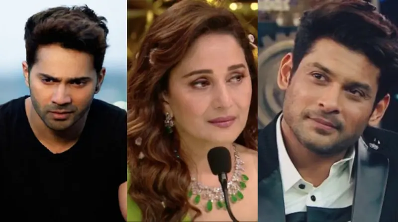 Varun Dhawan Madhuri Dixit Sidharth Shukla