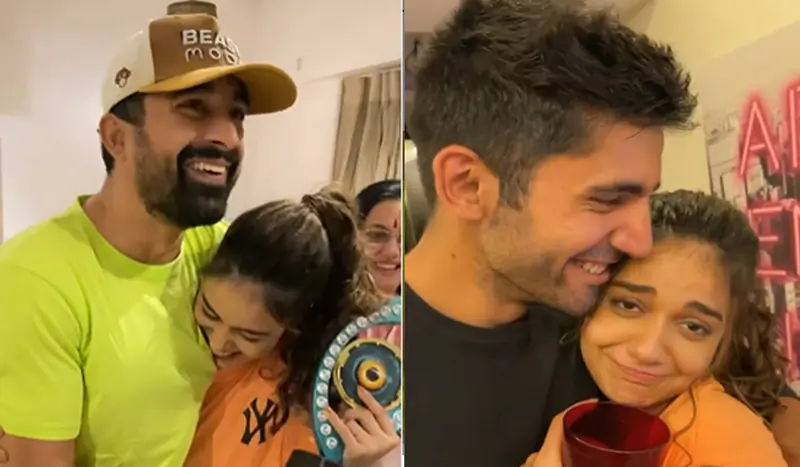 Divya Agarwal Rannvijay Singha and Varun Sood