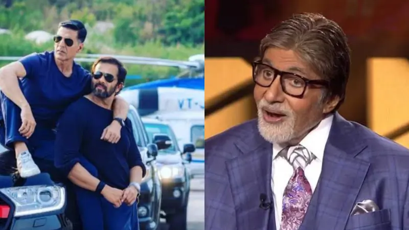 Akshay Kumar, Rohit Shetty and Amitabh Bachchan