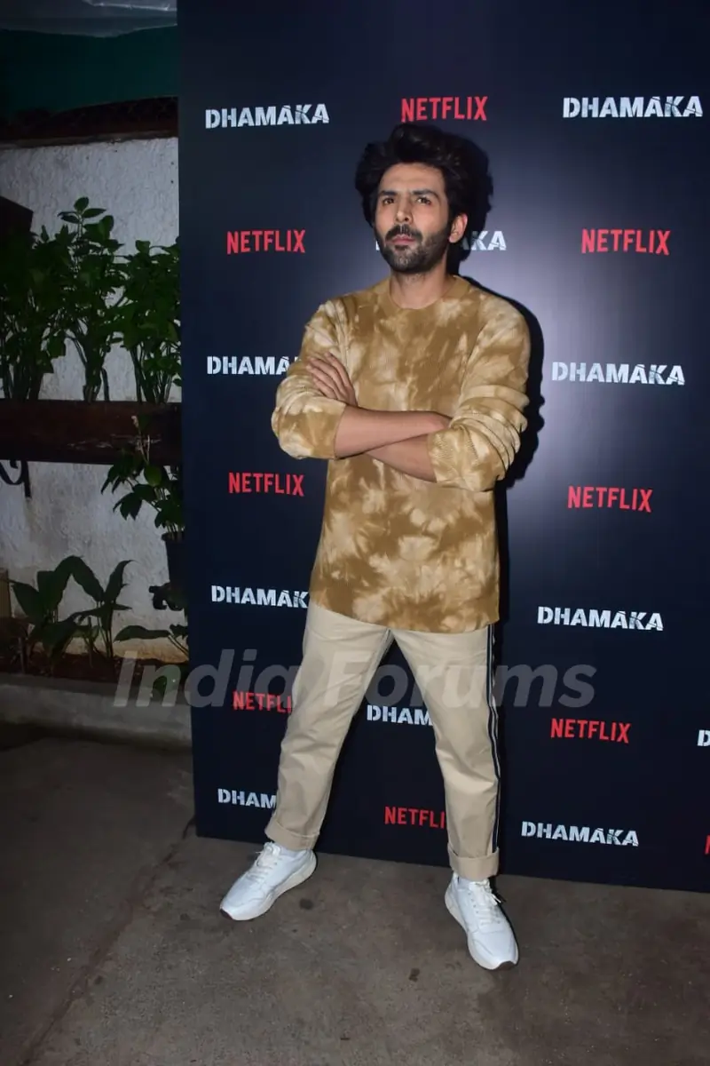 Celebrities spotted at Dhamaka screening 