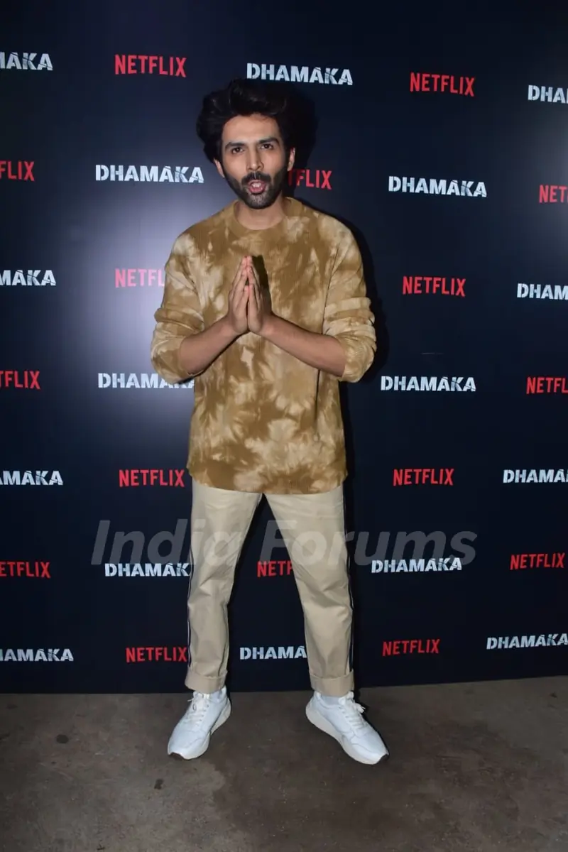 Celebrities spotted at Dhamaka screening 