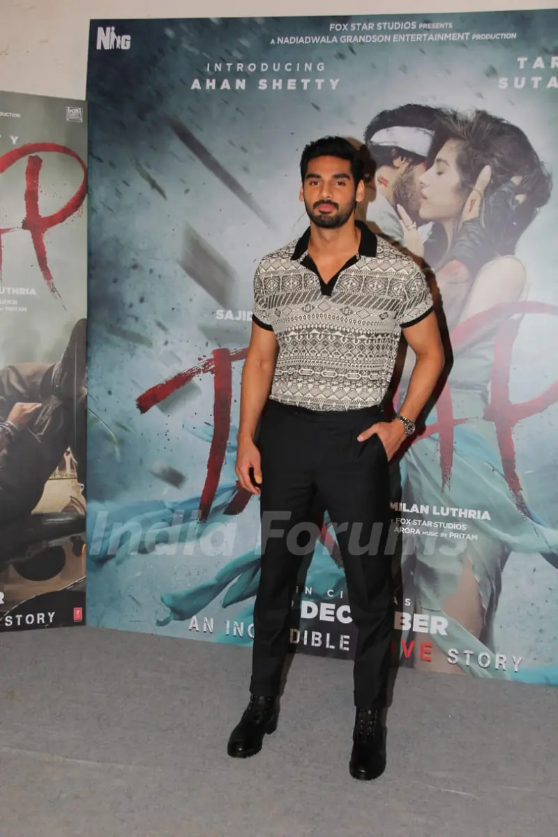 Tara Sutaria and Ahan Shetty for Tadap promotions 