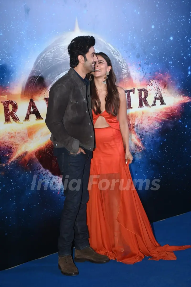 Ranbir Kapoor and Alia Bhatt at Brahmastra motion poster launch