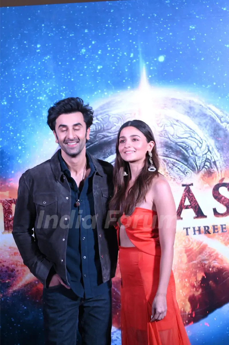 Ranbir Kapoor and Alia Bhatt at Brahmastra motion poster launch