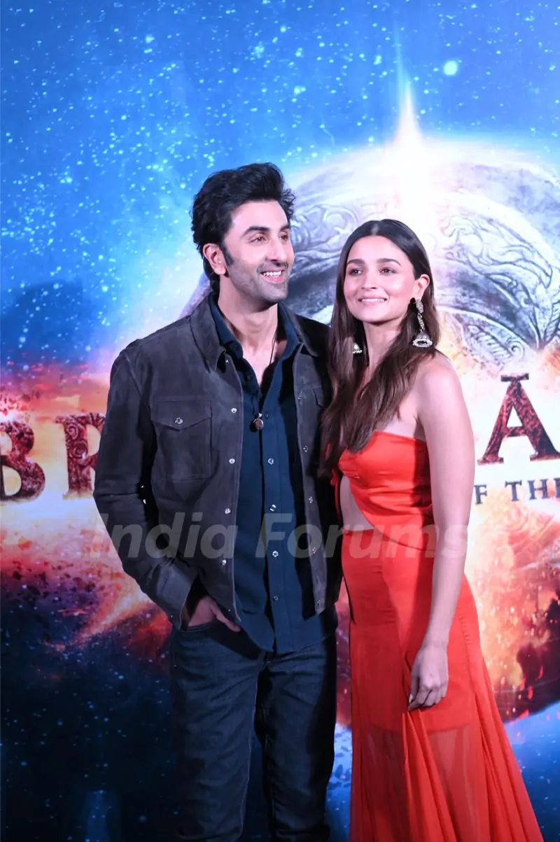 Ranbir Kapoor and Alia Bhatt at Brahmastra motion poster launch