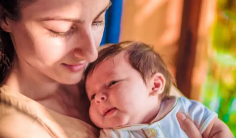 Soha Ali Khan with Taimur Ali Khan