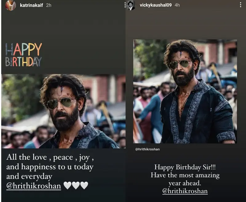 Katrina Kaif's and Vicky Kaushal's Instragram story