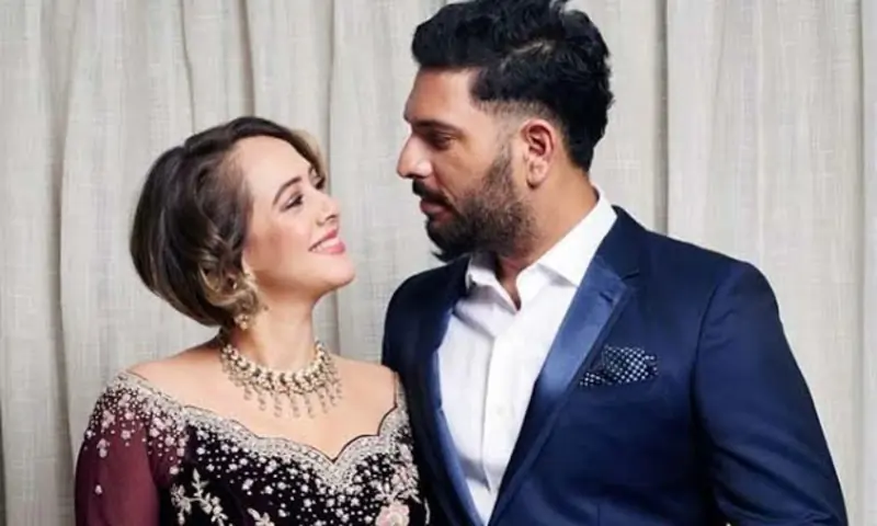 Hazel Keech and Yuvraj Singh