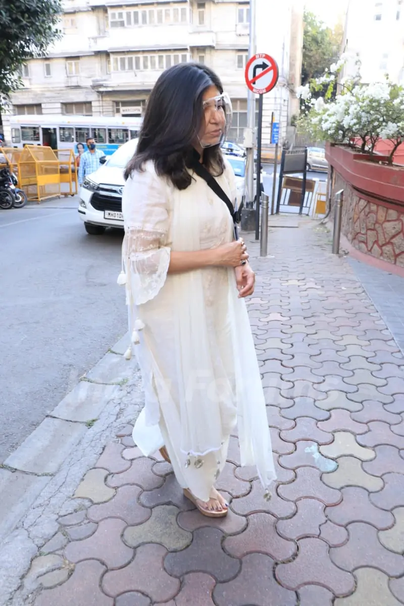 Alka Yagnik at Lata Mangeshkar House