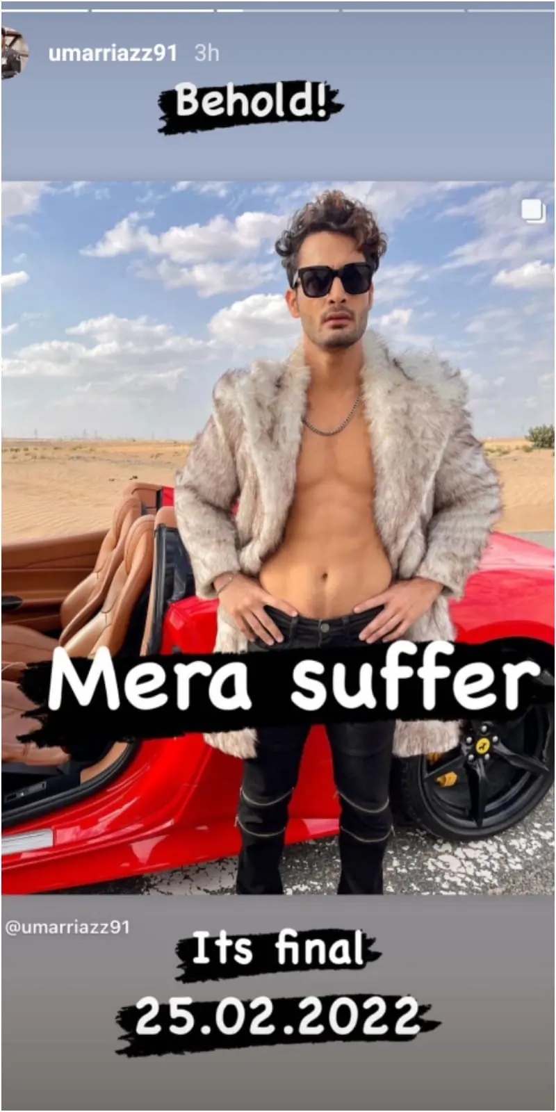 Umar's Insta Story
