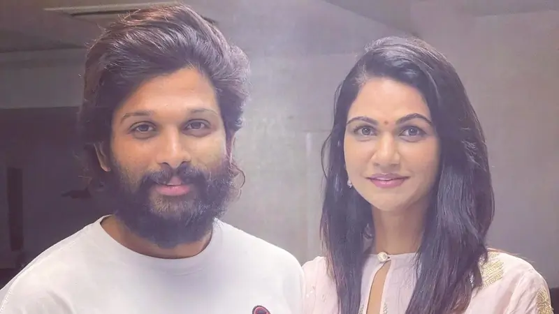Allu Arjun and Sneha Reddy