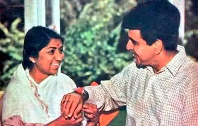 Lata Mangeshkar and Dilip Kumar