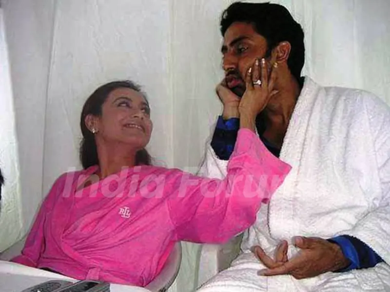 Abhishek Bachchan with Rani Mukherji