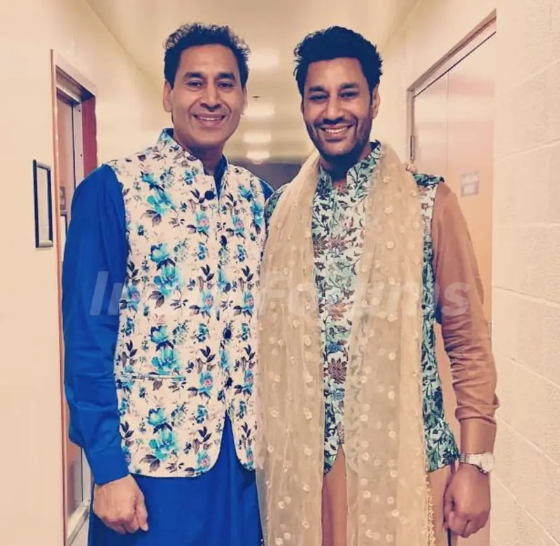 Harbhajan Mann with his brother Gursevak Mann