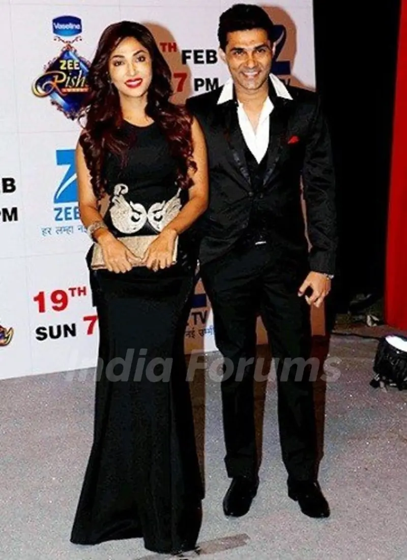 Mazher Sayed with his wife Mouli Ganguly