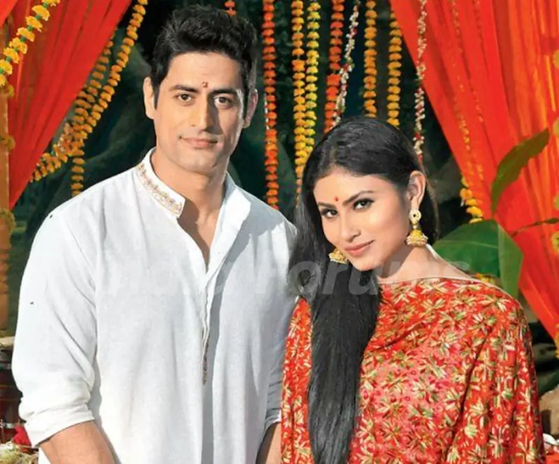 Mohit Raina with Mouni Roy