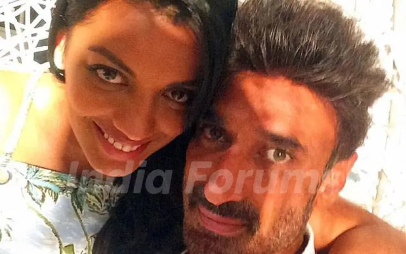Rahul Dev with Mugdha Godse