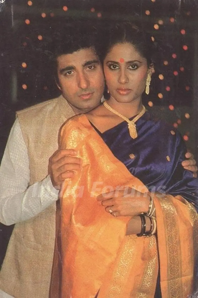 Raj Babbar with his second wife Smita Patil