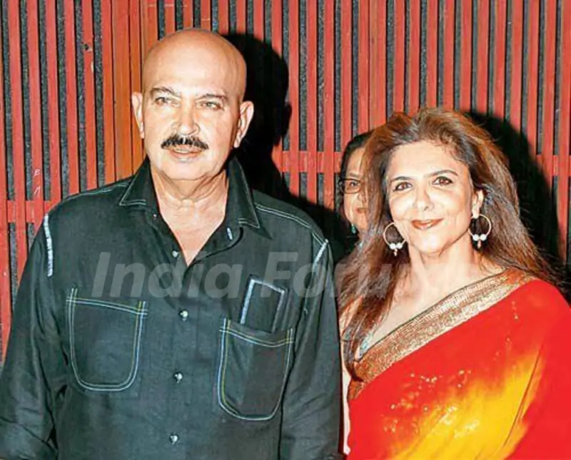 Rakesh Roshan with his wife