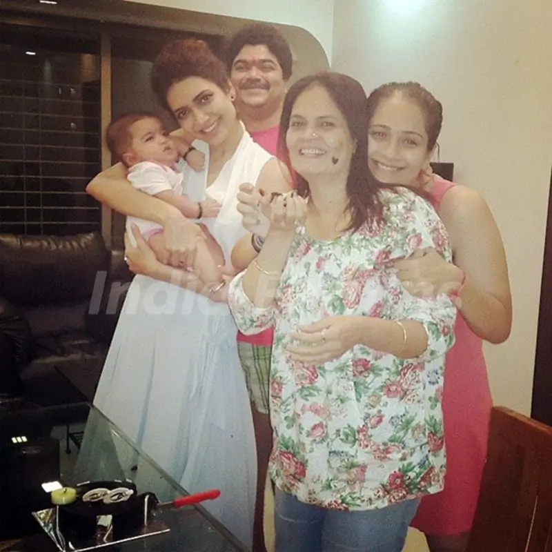Karishma Tanna with her mother, sister, and brother-in-law