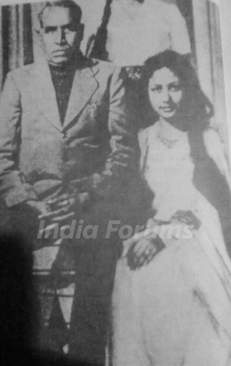 Meena Kumari With Her Father