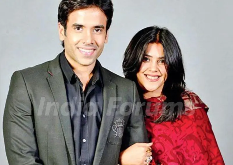 Ekta Kapoor with her brother