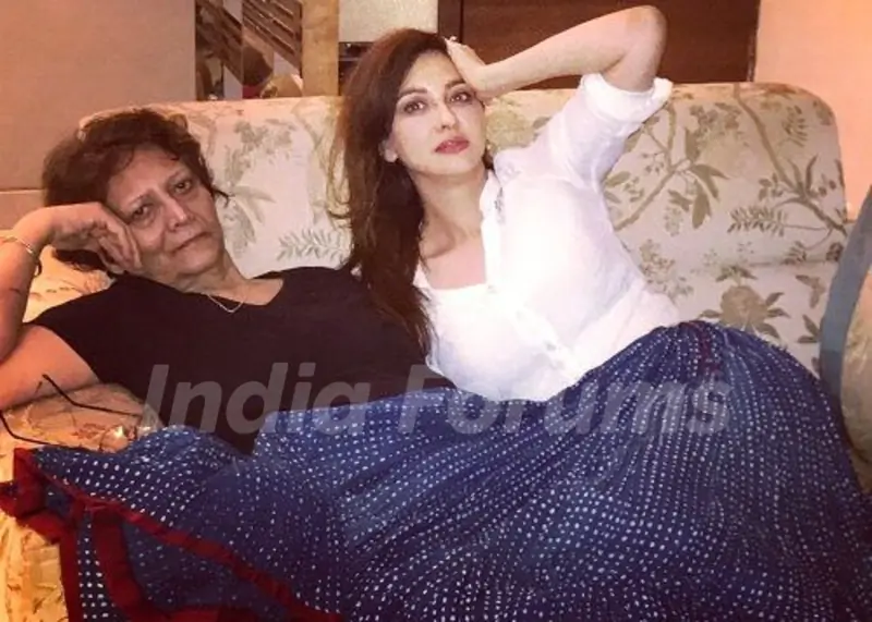 Saumya Tandon with her mother