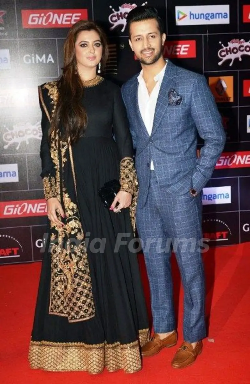 Atif Aslam With His Wife