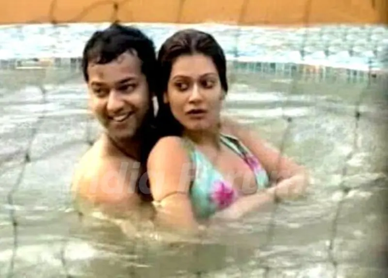 Rahul Mahajan with Payal Rohatgi
