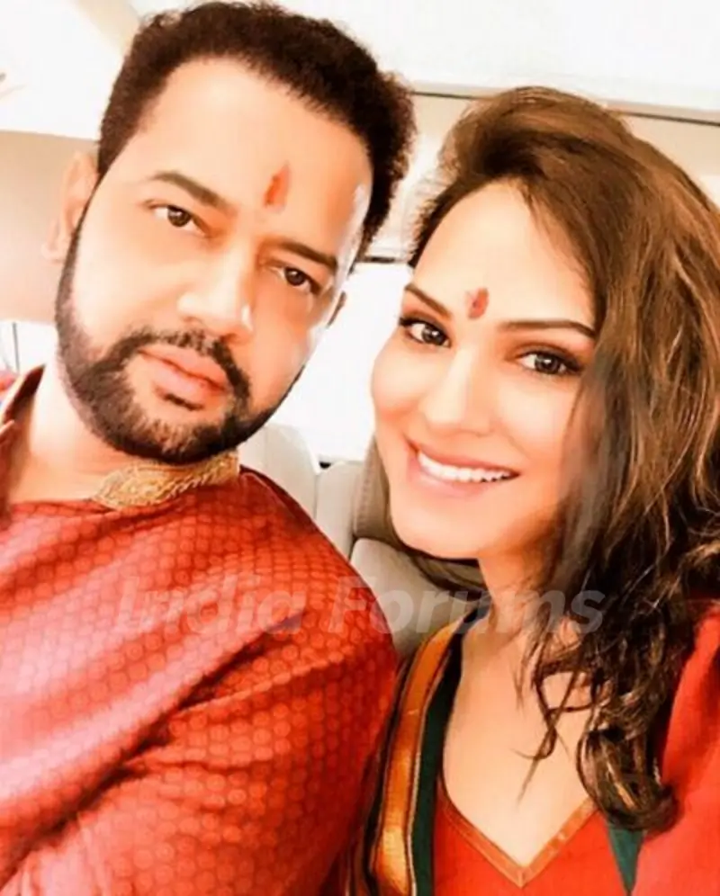 Rahul Mahajan with Amruta Mane