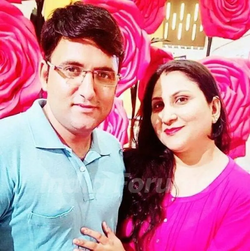 Deepak Pareek with his wife