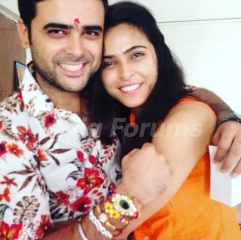 Madhurima Tuli with her brother