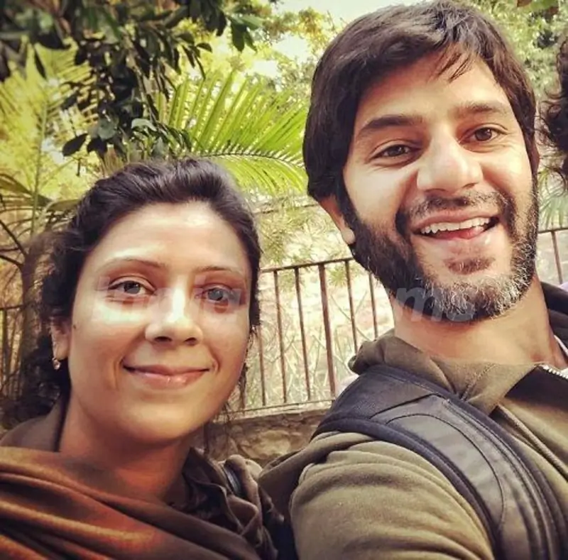 Arjun Mathur with his sister Sonia Mathur Kaul