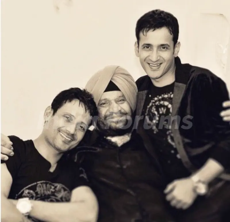 Harmeet Singh with His Father and Brother