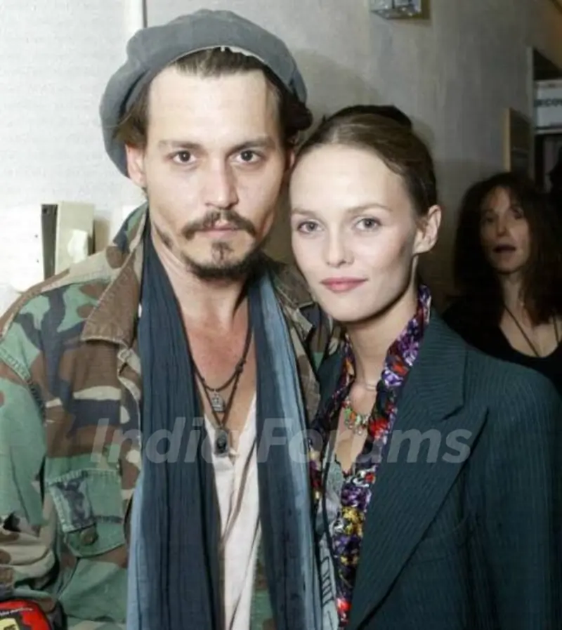 Johnny Depp with his girlfriend Vanessa Paradis
