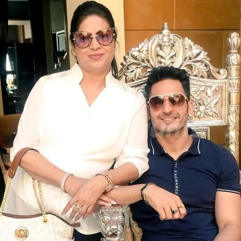 Mohit Malhotra with his mother Anju Malhotra