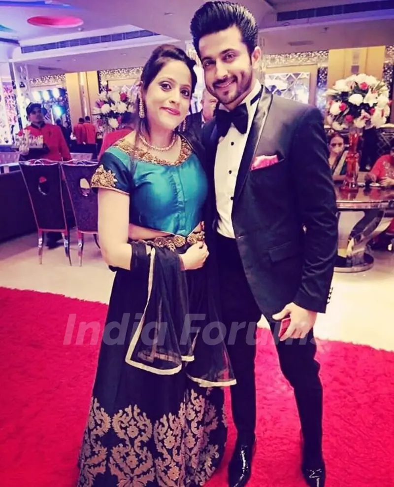 Dheeraj Dhooper with his sister