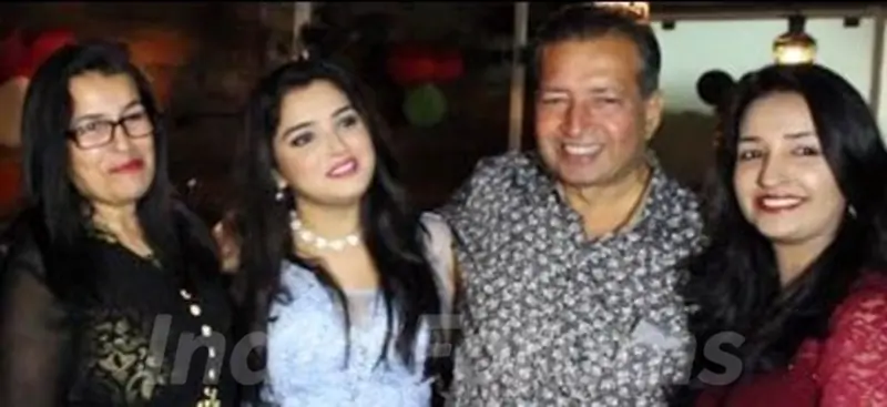 Amrapali Dubey with her family
