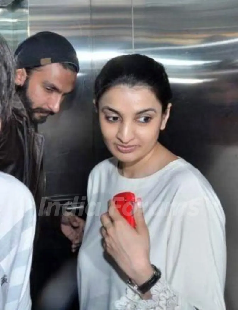 Ranveer Singh with his sister