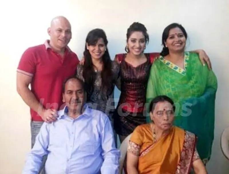 Asha Negi with her family