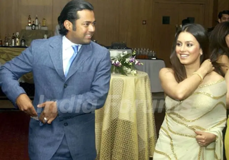 Leander Paes with Mahima Chaudhary