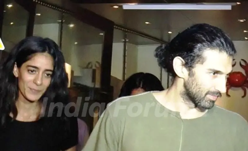 Aditya Roy Kapur with Diva Dhawan
