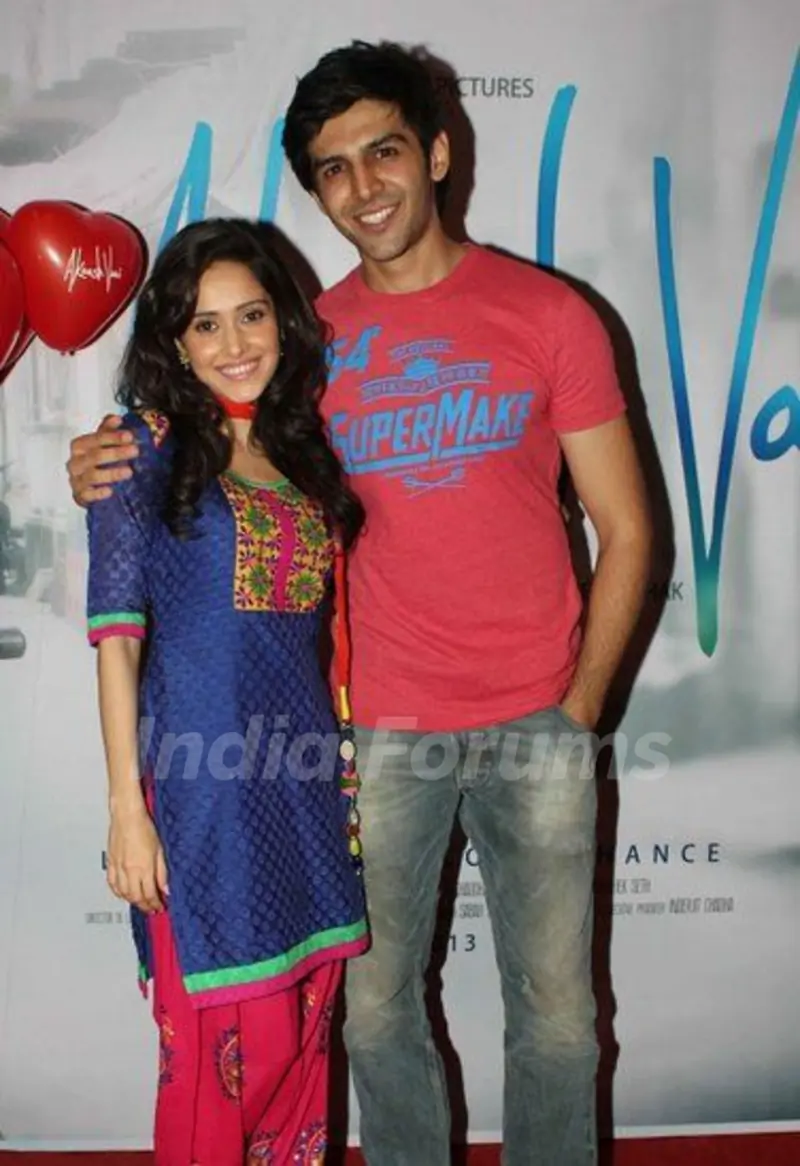 Kartik Aaryan with Nushrat Bharucha