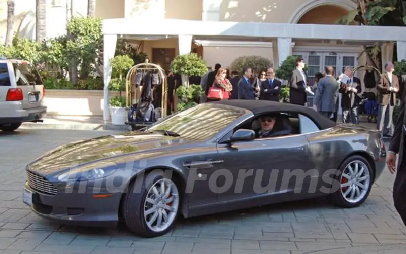 Spielberg in his car